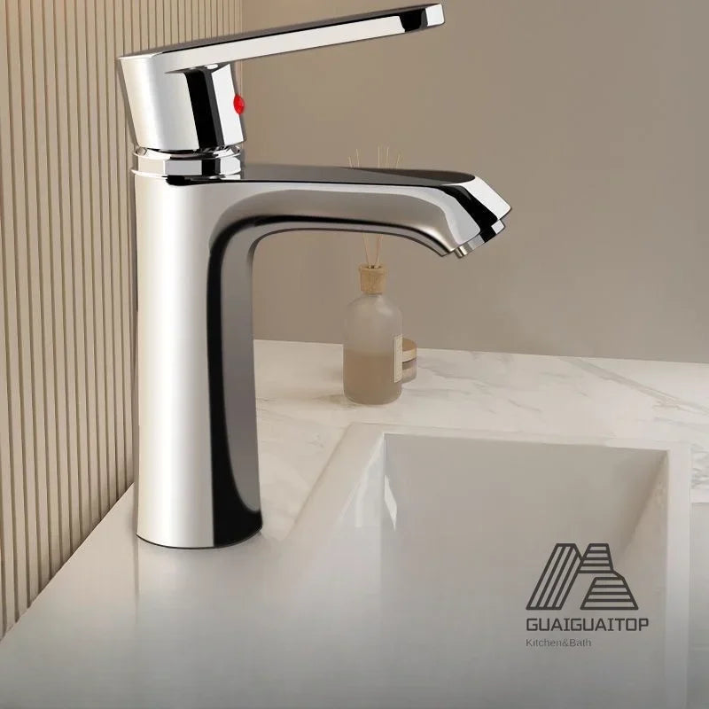 Bathroom Faucet Hot and Cold Water Outlet Bathroom Sink Faucet Water Outlet Washbasin Faucet Tap Bathroom Faucets Bags