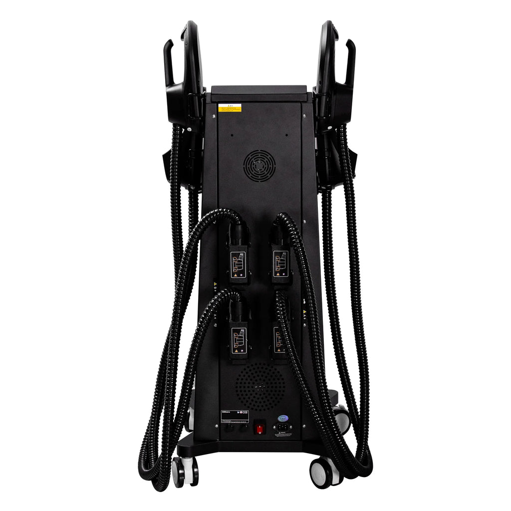 The Myoslim EMS 6500W High-Power 15T Vibration Fitness Equipment is Used For Muscle Shaping Fat Burning and Weight Loss.