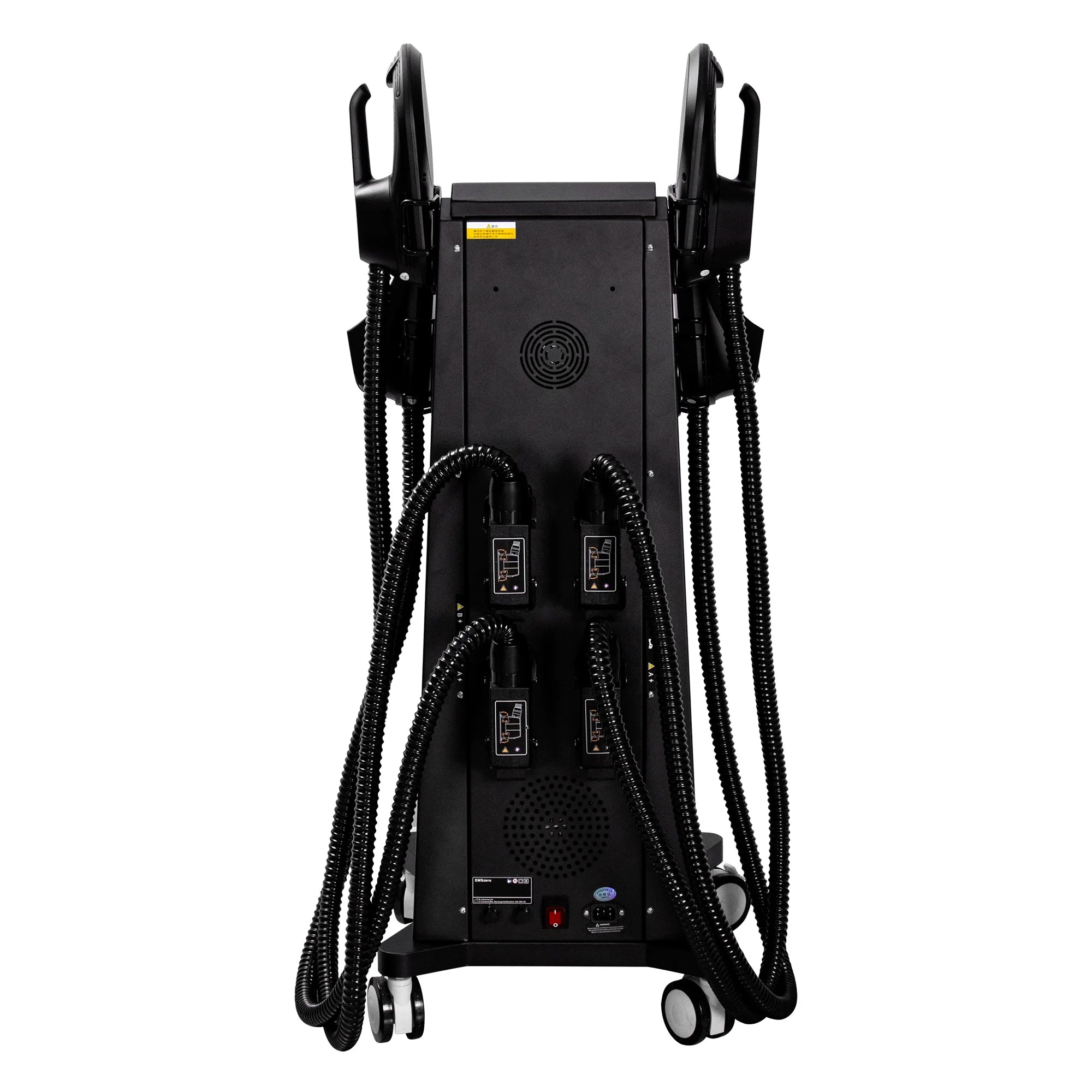 The Myoslim EMS 6500W High-Power 15T Vibration Fitness Equipment is Used For Muscle Shaping Fat Burning and Weight Loss.