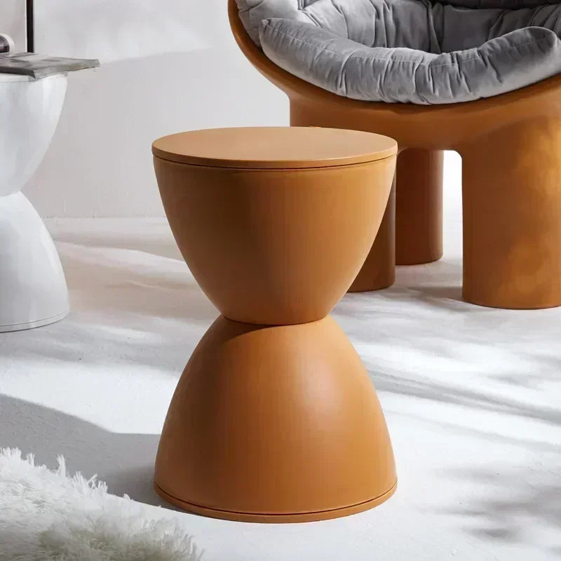 Nordic Shoe Changing Stool for Home Simple Living Room Stool Children Low Stool Thick Plastic Creative Circular Stools Furniture
