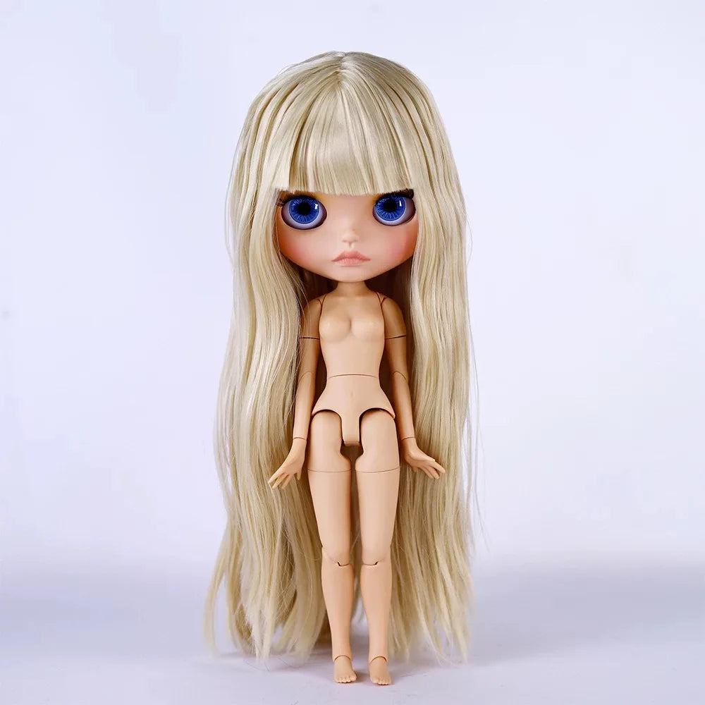 ICY DBS Blyth 30cm Doll Tan Skin Matte Face Glossy Face Pouting Lips 19 Joints Body Doll DIY Makeup Costume Doll Girls Gift Toy
