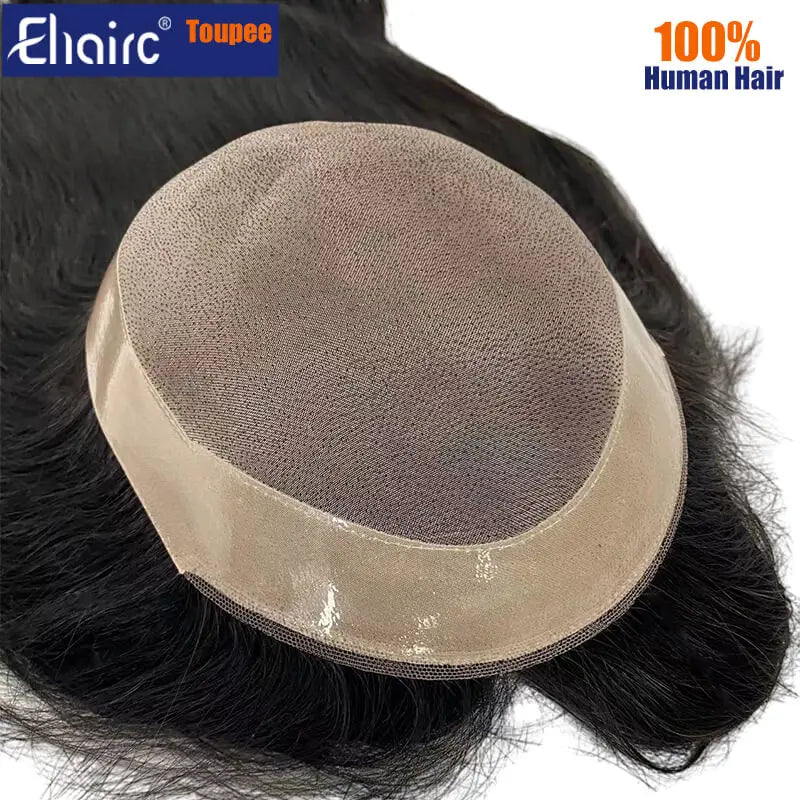 Customized 180% Density Mono Base Men Toupee  Long Wig For Men Men's Wigs Durable Male Hair Capillary Prosthesis Man Wig