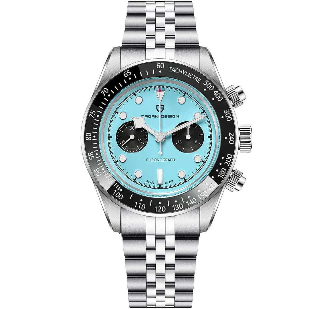 PAGANI DESIGN 2026 New Retro Men's Watches Luxury Quartz Wristwatches Chronograph AR Sapphire Mirror Watch For Man ceramic Bezel