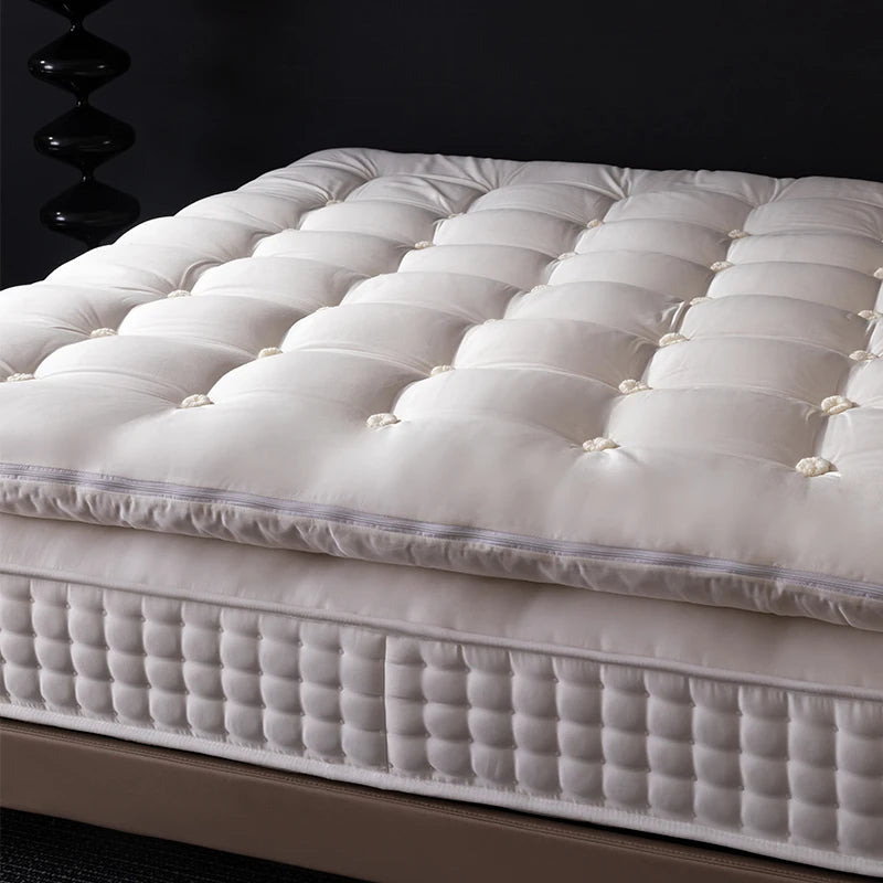 Eco-Friendly Horsehair Mattress - Hand-Tufted, Natural Wool, Camel Hair, Soy Cotton, 3 Firmness, No Glue, Custom Sizes