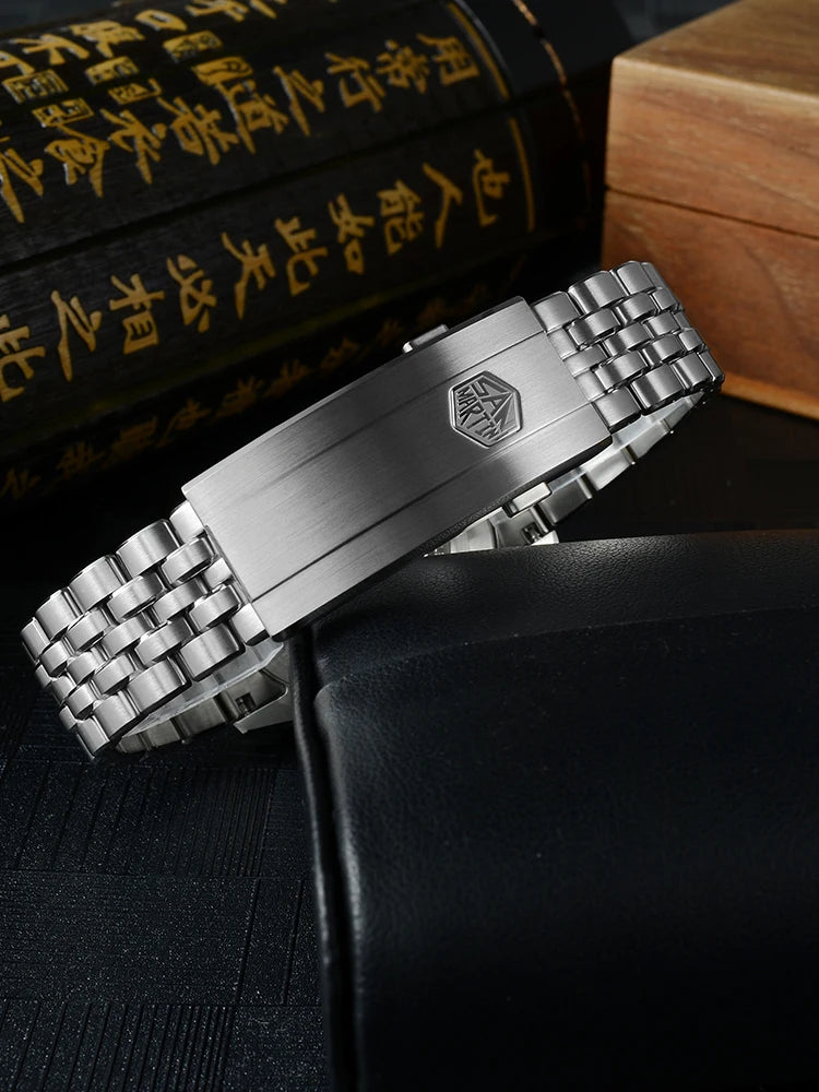 San Martin 39mm Miyota 90S5 MOP Dial Men GADA Wristwatch Automatic Watches Mechanical BGW-X1 10Bar Luminous SN0144GX-4/7