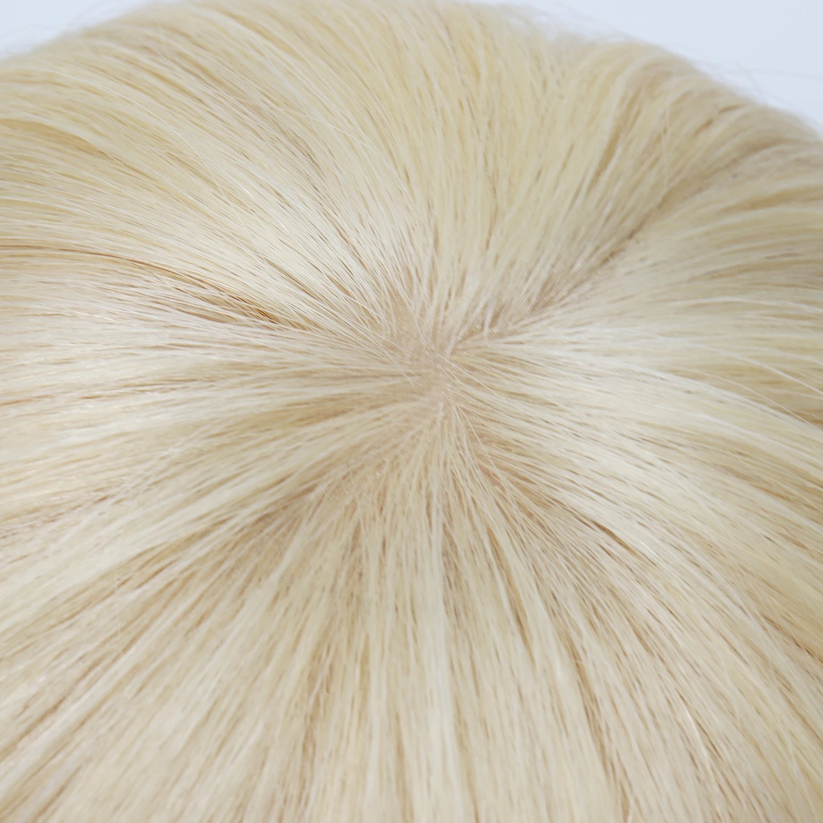 #613 Light Blonde Pixie Cut Wig with PU Front Mono Base Wig for Women Silk Crown Lace Back Real Virgin European Human Hair