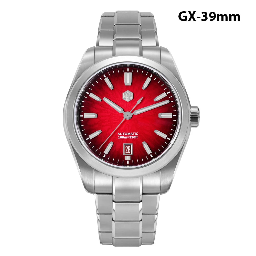 San Martin New 36mm Men Watch Miyota 9015 Chinese Original Design JianZhan Gada Mechanical Watches Waterproof Luminous SN0144