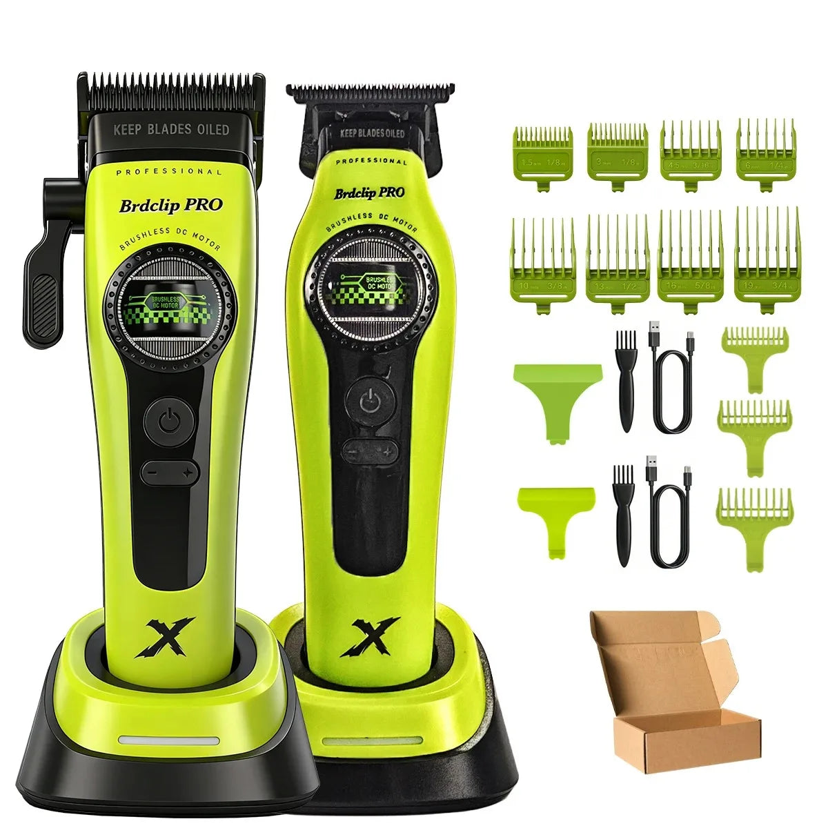 WMARK NG-8632 Professional Electric Hair Clipper 9000RPM DLC Blade Hair Trimmer with Spare Blades 10000RPM Shaver Barber Kit