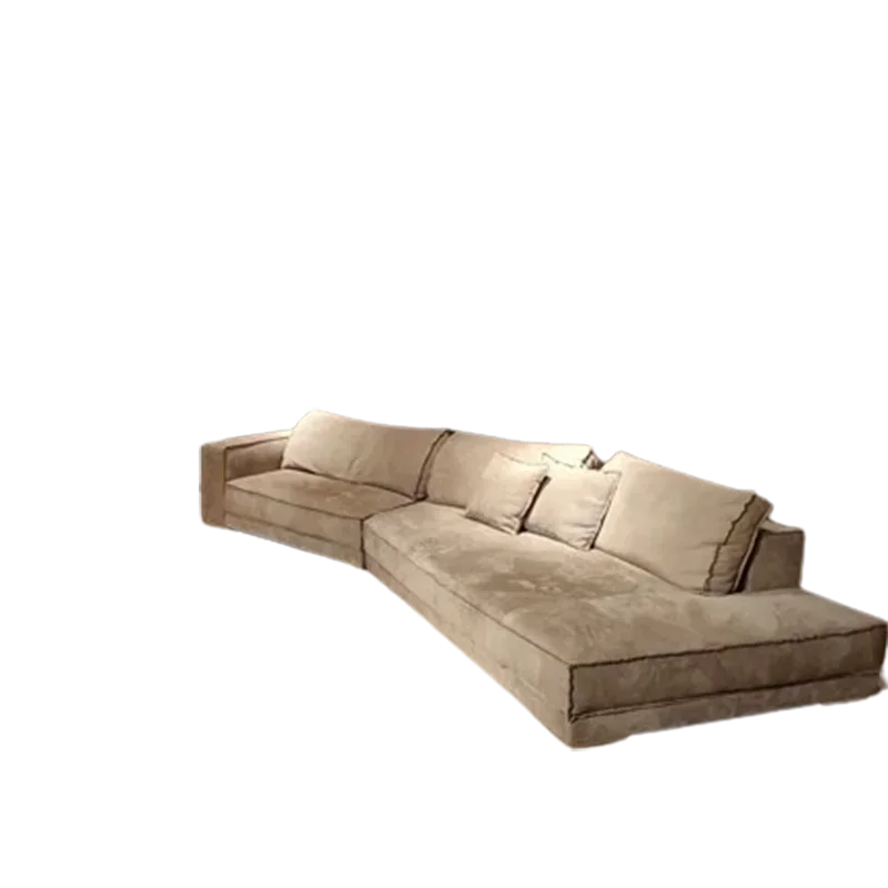 Lounge Large Living Room Sofas Soft New Arrival Wood Modern Sectional Lazy Sofa Floor Nordic White Divani Da Soggiorno Furniture
