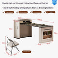 Any Size Custom High End Italian Minimalist Sintered Stone Tea Table Foldable Extendable Easy Storage Universal Household Commer