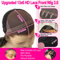 Wowangel Ombre Brown Hair 13x6 HD Lace Front Wig Highlight Wigs Body Wave Human Hair Wigs Melt All Skins Natural Scalp For Woman