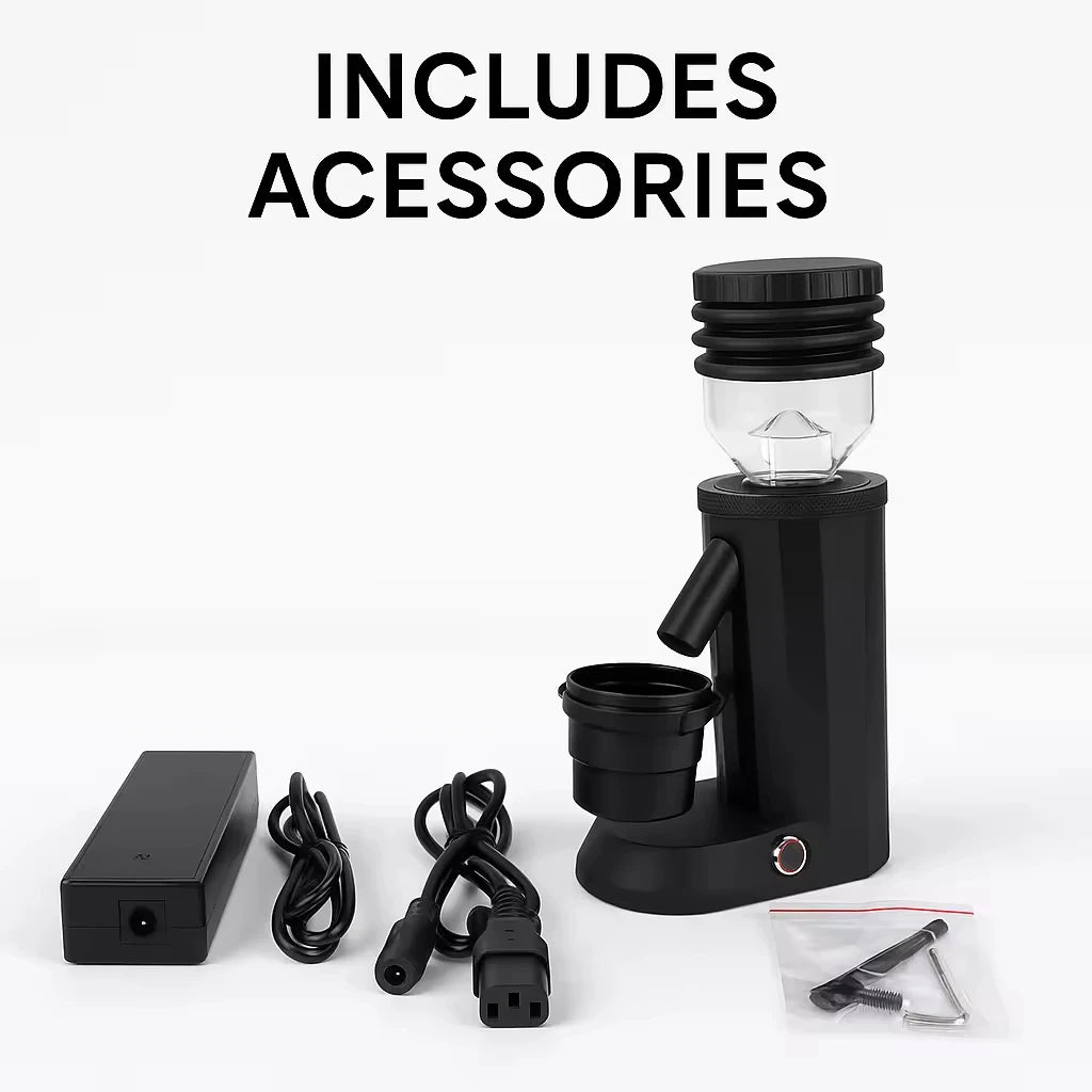 CAFOVO G848C Household Coffee Bean Grinder 48mm Stainless steel Conical Burr Stepless Adjustment for Espresso and Filter Mill