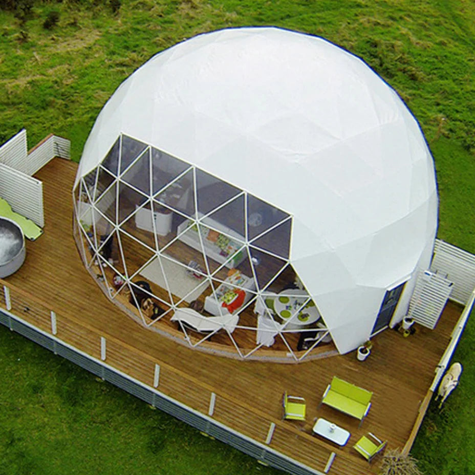 6-8 Person Outdoor Party Dome Tent Large Restaurant Dome Tent Strong Wind Resistance Glamping Dome  Hotel Luxury Geodesic Domos
