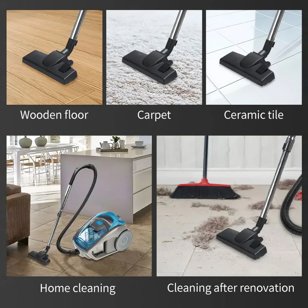 2800W 15000PA Bagless Canister Vacuum Cleaner,  Multi-Cyclonic Filtration, Corded for Hard Floors/Carpets/Pet Hair