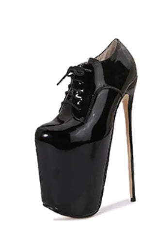 19cm 22cm slim high heels size 50 women's round toe high heels slim high heels short boots steel tube dance shoes