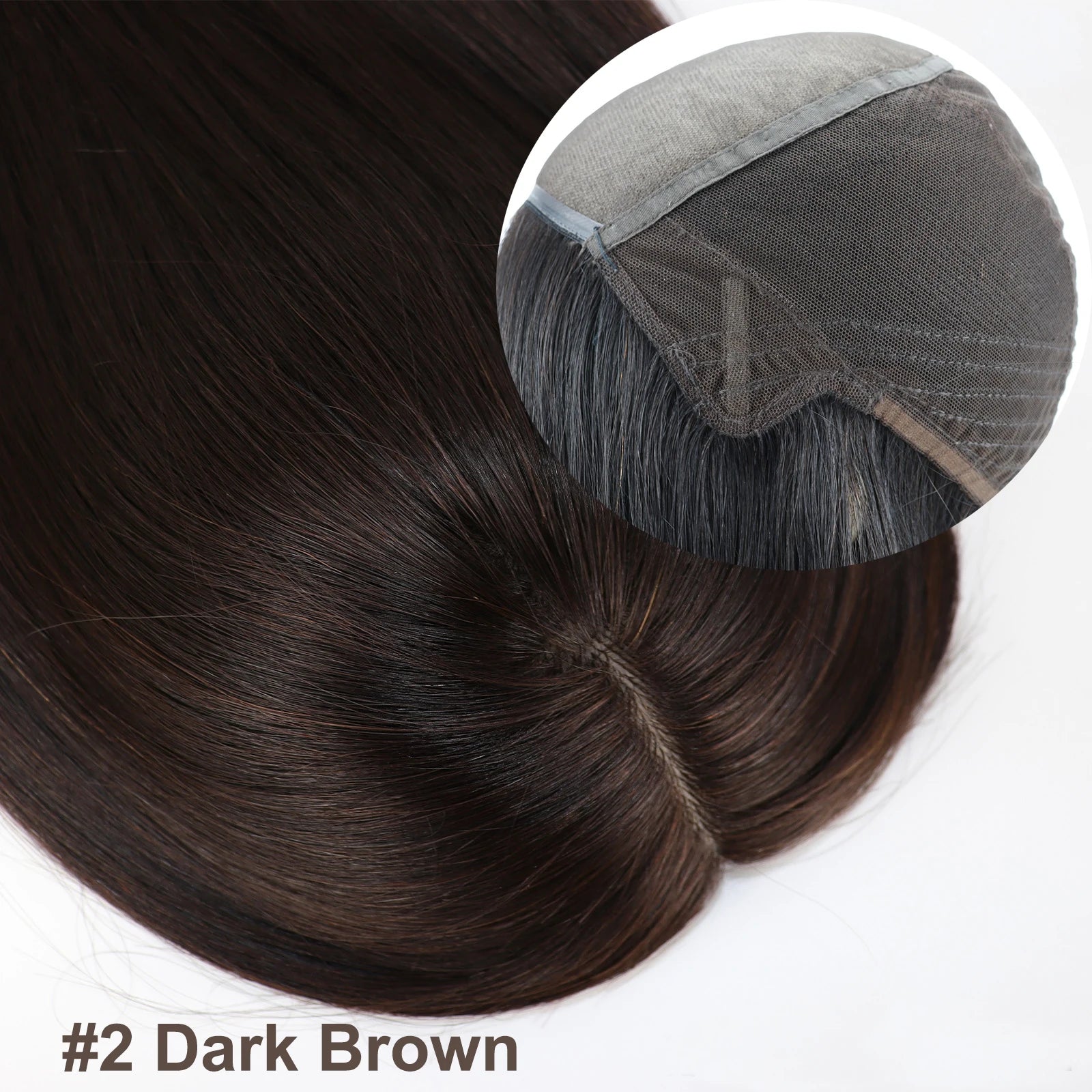 Full Lace Silk Top Wig with PU Front Layer Virgin Human Hair Wig for Women 5x5" Hand Tied Silk Base Natural Scalp Look