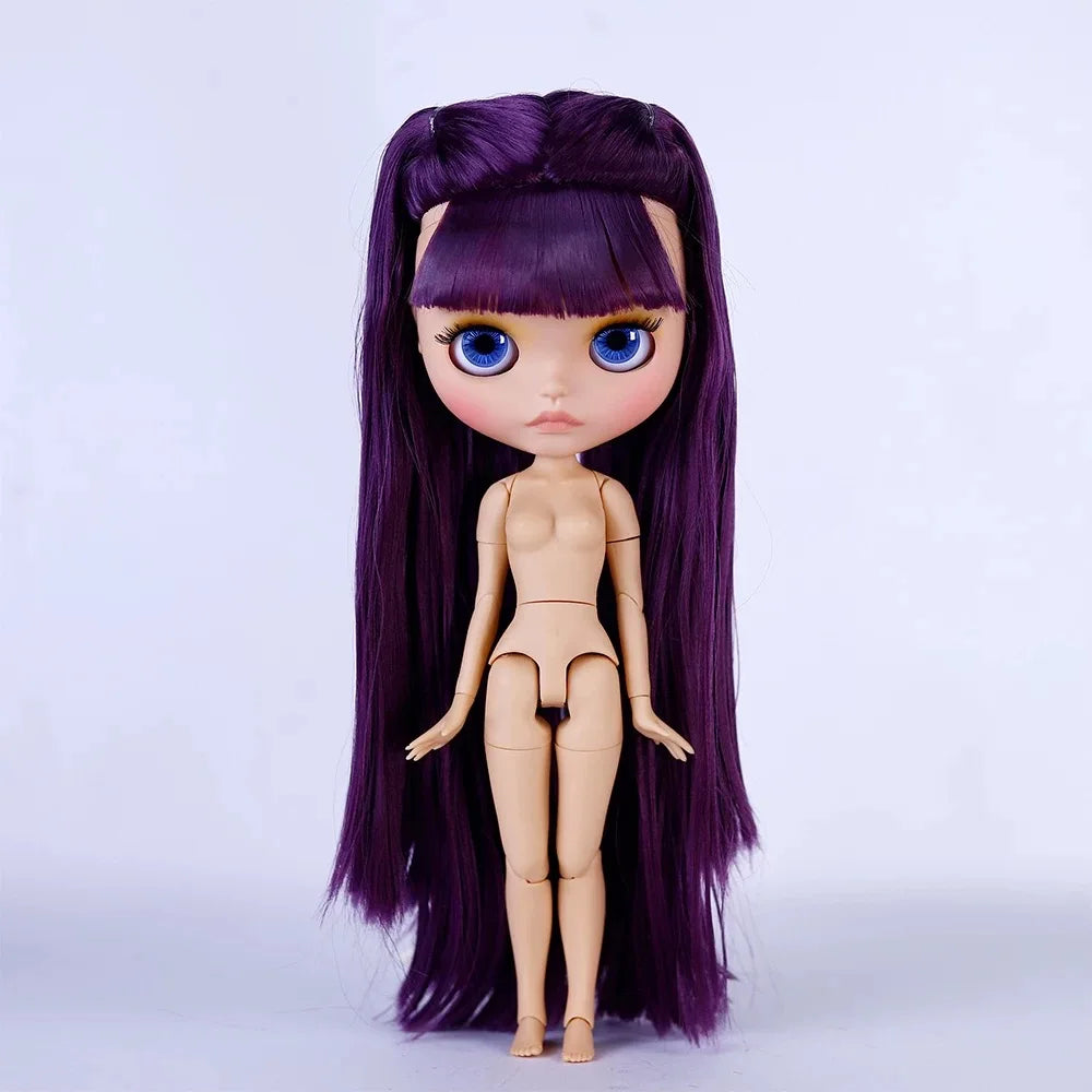 ICY DBS Blyth 30cm Doll Tan Skin Matte Face Glossy Face Pouting Lips 19 Joints Body Doll DIY Makeup Costume Doll Girls Gift Toy
