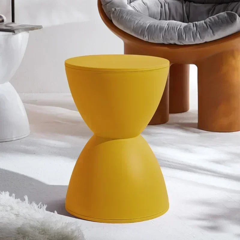 Nordic Shoe Changing Stool for Home Simple Living Room Stool Children Low Stool Thick Plastic Creative Circular Stools Furniture