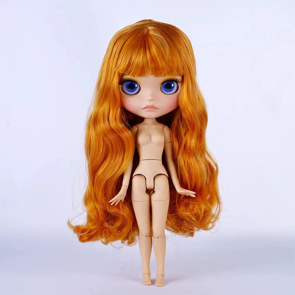 ICY DBS Blyth 30cm Doll Tan Skin Matte Face Glossy Face Pouting Lips 19 Joints Body Doll DIY Makeup Costume Doll Girls Gift Toy