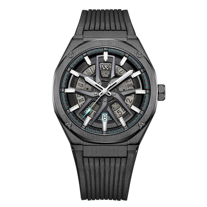 WM Watch Automatic Mechanical Watches Miyota9015 Man Stainless Steel Sapphire Water Resistant Casual Welly Merck Watch WM039