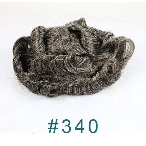 100% Human Hair Ombre Honey Brown Men's Wig Capillary Prosthesis System Natural Hairline Durable Thin Skin Base Man Toupee