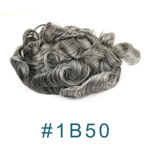 100% Human Hair Ombre Honey Brown Men's Wig Capillary Prosthesis System Natural Hairline Durable Thin Skin Base Man Toupee