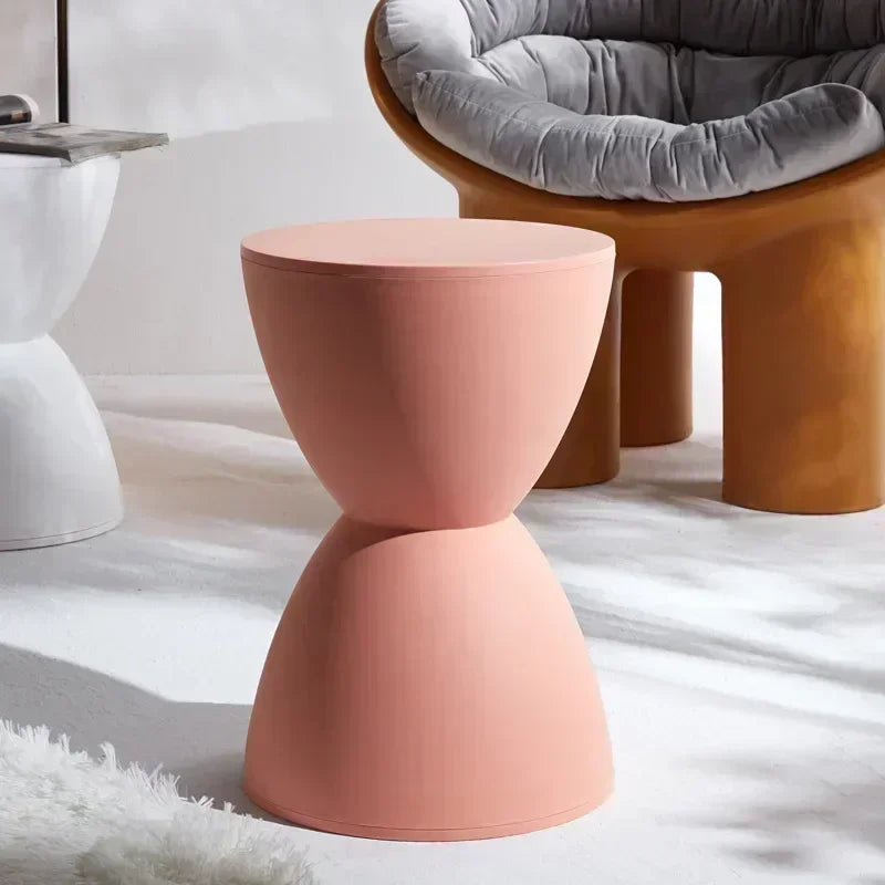 Nordic Shoe Changing Stool for Home Simple Living Room Stool Children Low Stool Thick Plastic Creative Circular Stools Furniture