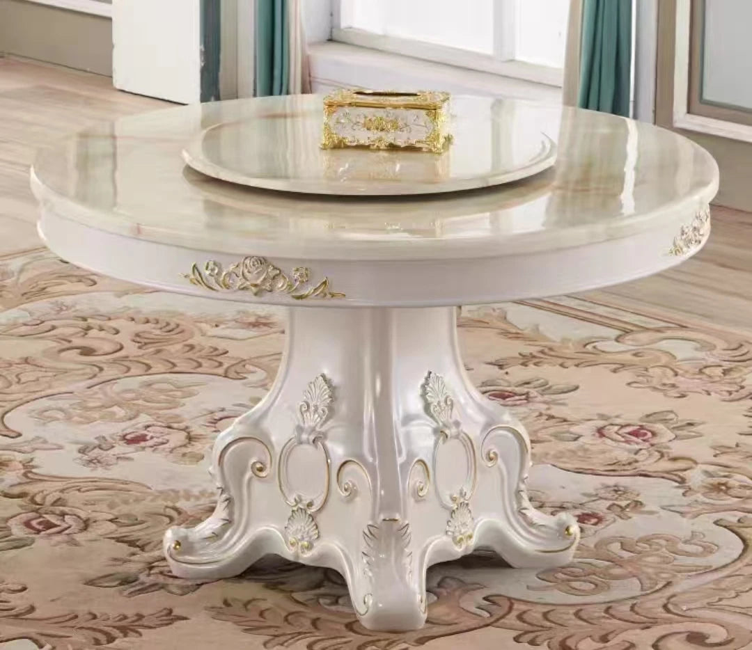 4 Person Gold Dining Table Luxury Design Modern Living Room Round Dining Table Restaurant Nordic Mesas De Comedor Furniture