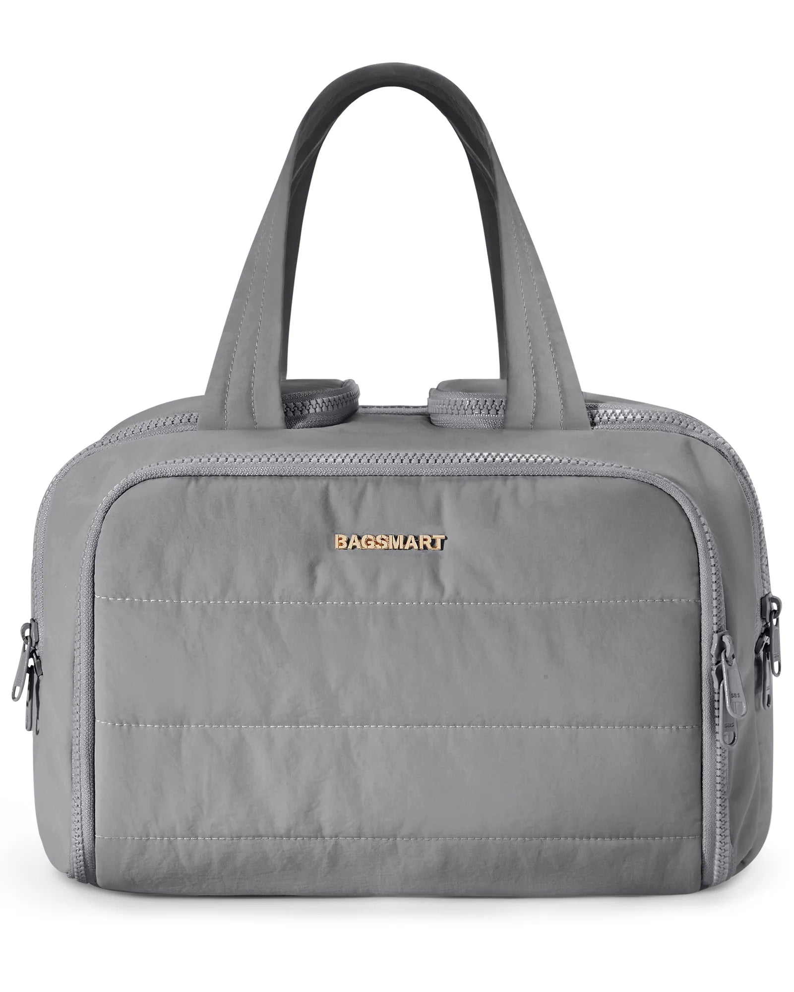 BAGSMART Large Capacity Travel Toiletry Bag Opening Makeup Bag Portable Cosmetic Storage Bag With Handle For Accessories Toiletr