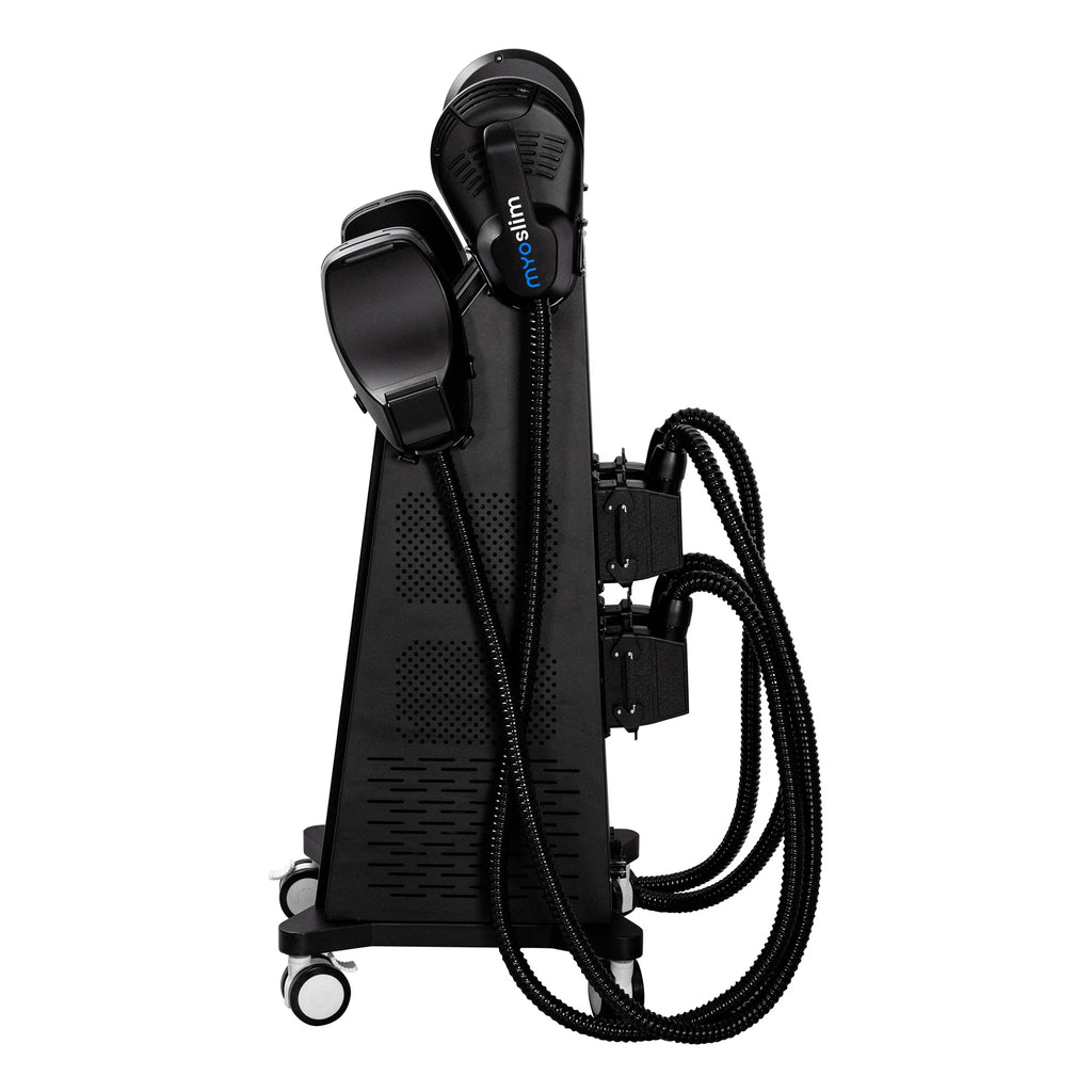 The Myoslim EMS 6500W High-Power 15T Vibration Fitness Equipment is Used For Muscle Shaping Fat Burning and Weight Loss.