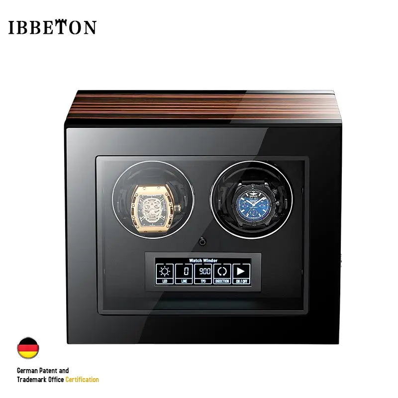 Luxury Automatic Watch Winder 2 4 6 9 12 24 Watches with Mabuchi Motor LCD Touch Screen and Remote Control Watch Storage Box