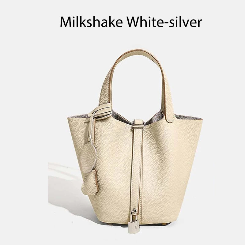MENDY Women Bags Handbags Bucket Bag Real Leathe Fashion Tote Bag Genuine Leather Luxury Desginer Big Size Large Lady Hand Bags