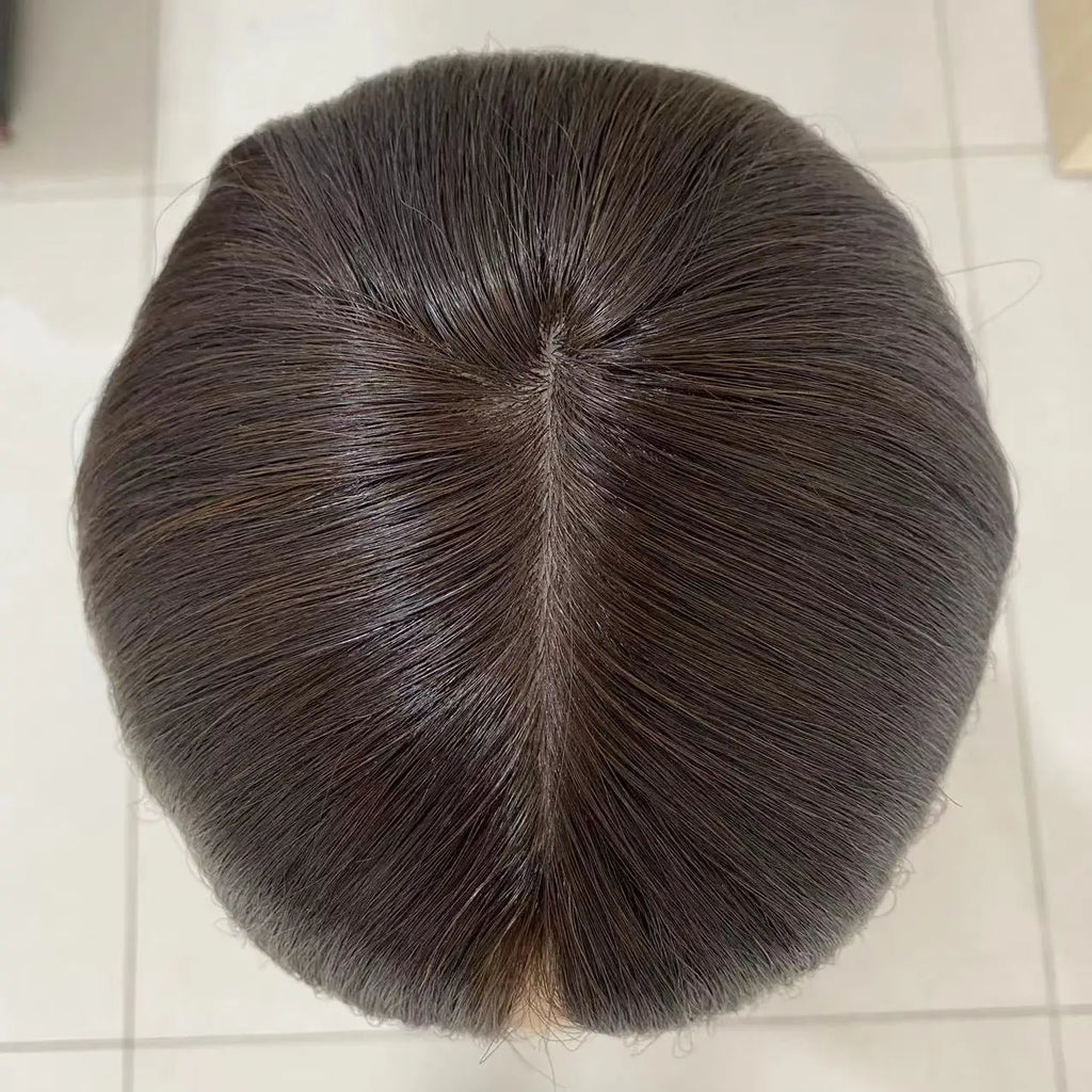 Brown Skin Silk Top Jewish Wig Bob Wig Straight Virgin European Human Hair Sheitels Kosher Wig Same Length #4 #2 #1b Available