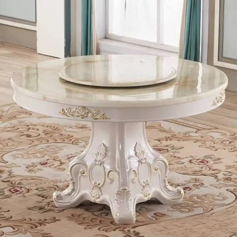 4 Person Gold Dining Table Luxury Design Modern Living Room Round Dining Table Restaurant Nordic Mesas De Comedor Furniture