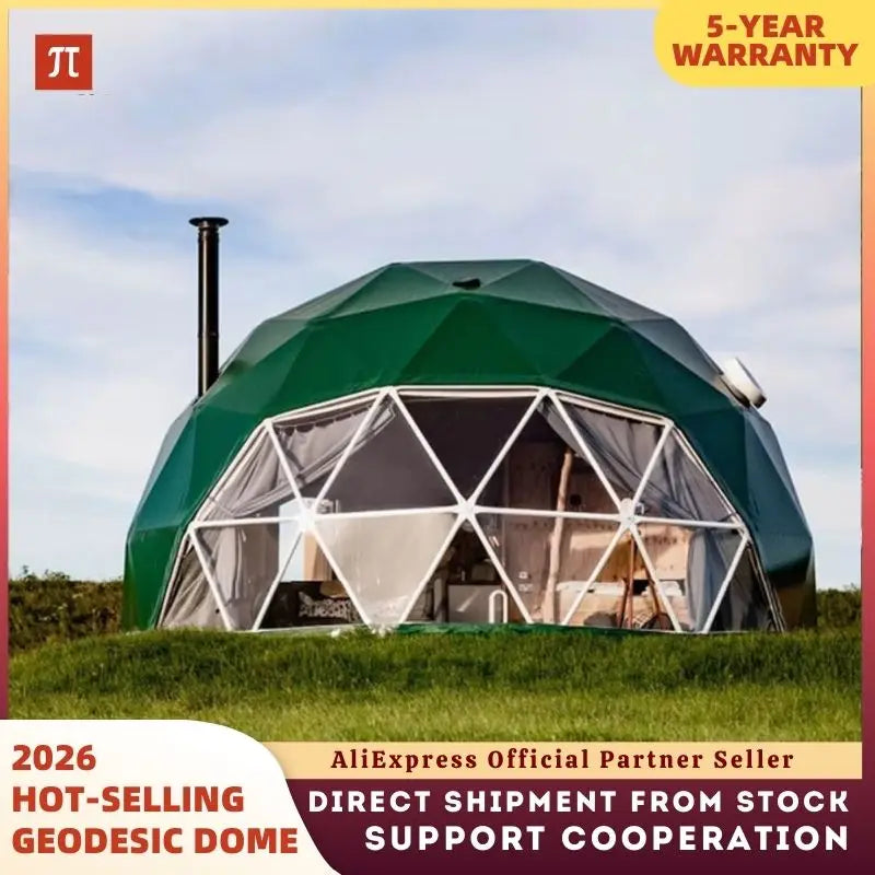 Trade Show Tent 6~9m Diameter Transparent Geodesic Luxury Dome Hotel Manor Tents Hotel Forest Glamping Round Dome Tent Outdoors