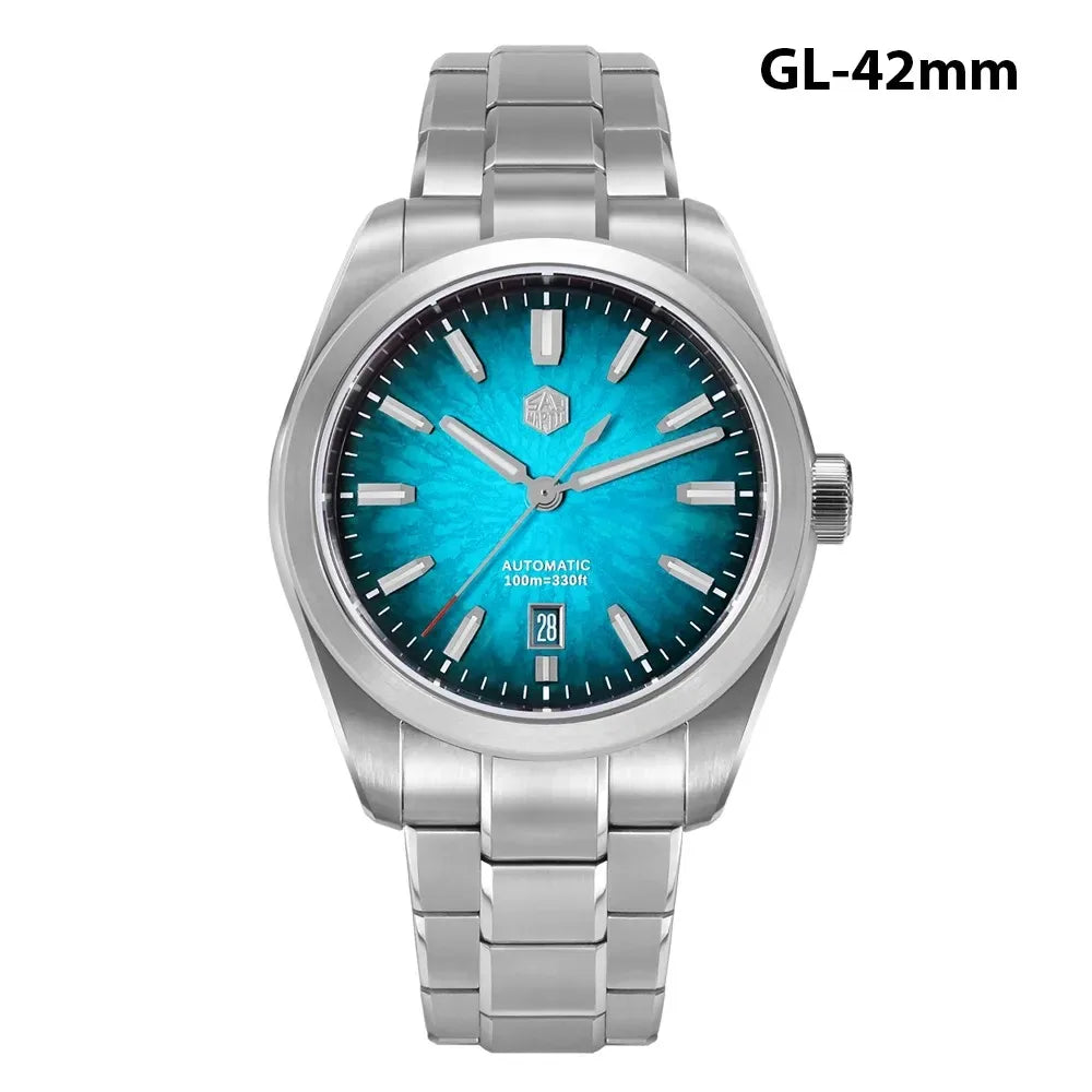 San Martin New 36mm Men Watch Miyota 9015 Chinese Original Design JianZhan Gada Mechanical Watches Waterproof Luminous SN0144