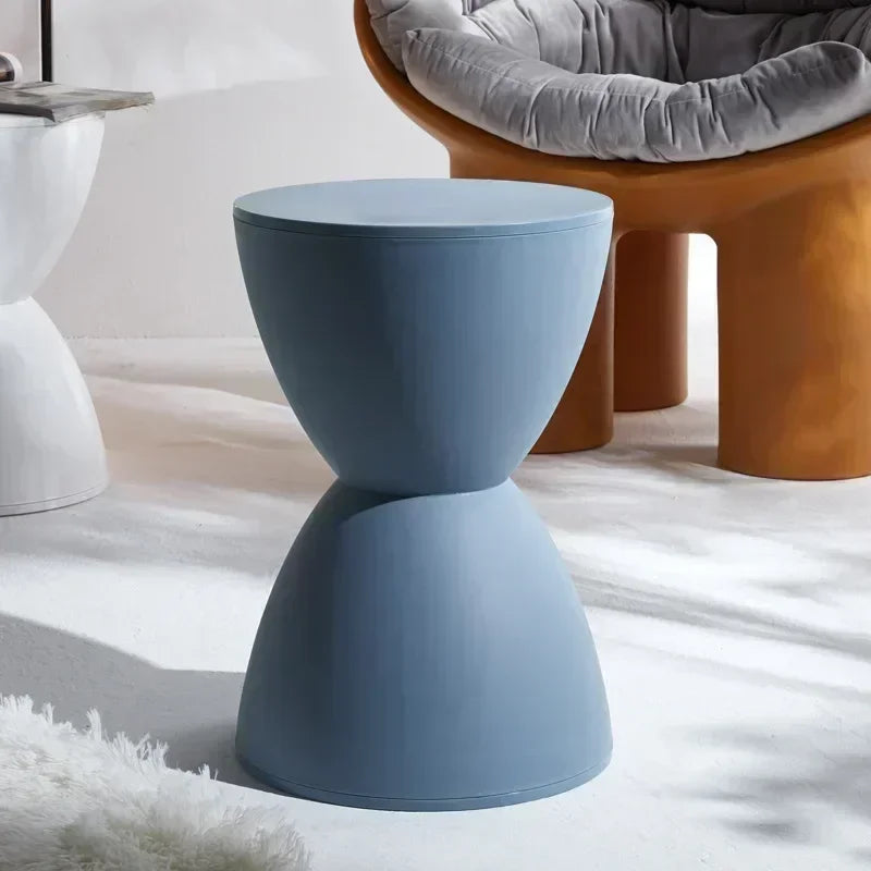 Nordic Shoe Changing Stool for Home Simple Living Room Stool Children Low Stool Thick Plastic Creative Circular Stools Furniture