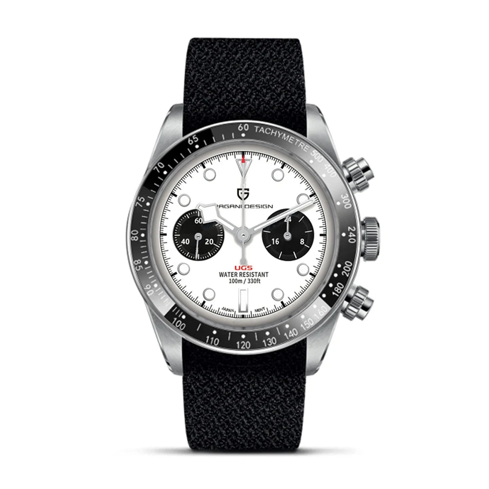 PAGANI DESIGN 2026 New Retro Men's Watches Luxury Quartz Wristwatches Chronograph AR Sapphire Mirror Watch For Man ceramic Bezel