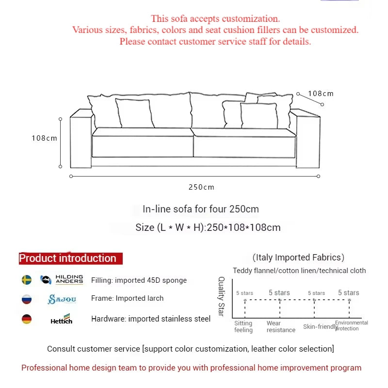 Lounge Large Living Room Sofas Soft New Arrival Wood Modern Sectional Lazy Sofa Floor Nordic White Divani Da Soggiorno Furniture