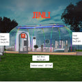 7.8-Meter Transparent Starry PC Dome Tent Geodesic Igloo Round Clear House Catering Cabin Hotel Resort Luxury Celebrating Events