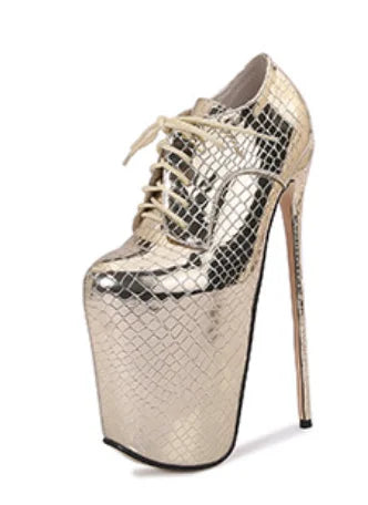 19cm 22cm slim high heels size 50 women's round toe high heels slim high heels short boots steel tube dance shoes