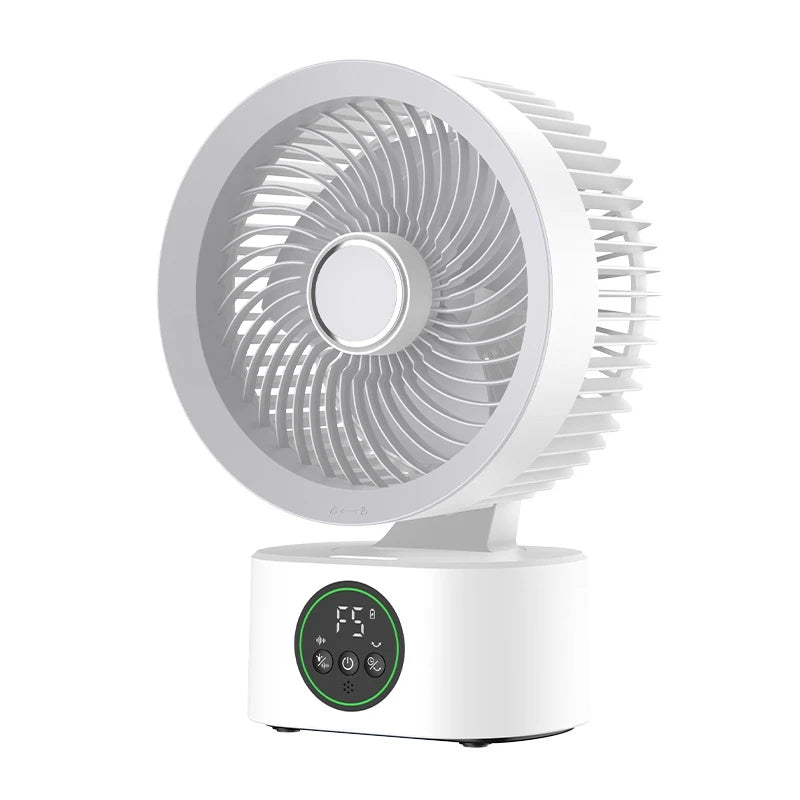 Lenovo Portable Rechargeable USB Wall Hanging Fan Remote Control Folding Shaking Head Fan with Nightlight Air Cooler Household