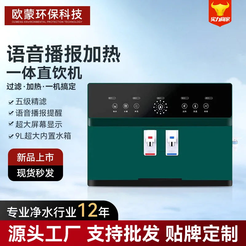 Household water purifier tap water filtration direct drinking heating integrated purified water machine wall-mounted RO rev