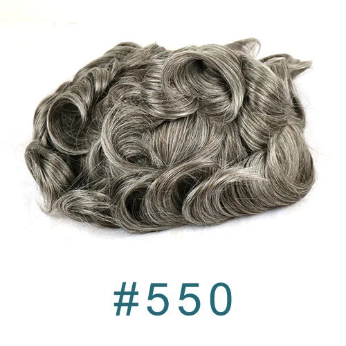 100% Human Hair Ombre Honey Brown Men's Wig Capillary Prosthesis System Natural Hairline Durable Thin Skin Base Man Toupee