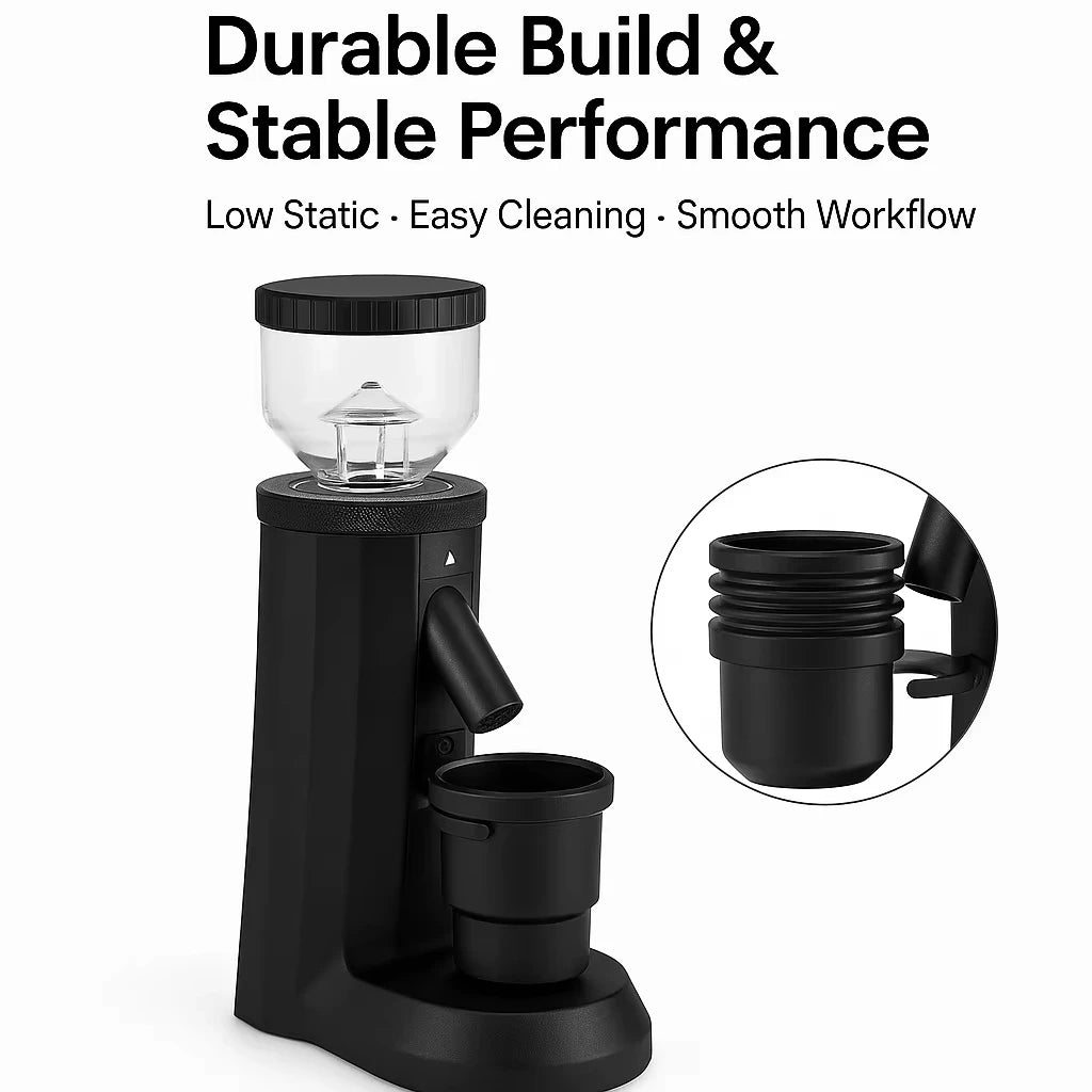 CAFOVO G848C Household Coffee Bean Grinder 48mm Stainless steel Conical Burr Stepless Adjustment for Espresso and Filter Mill