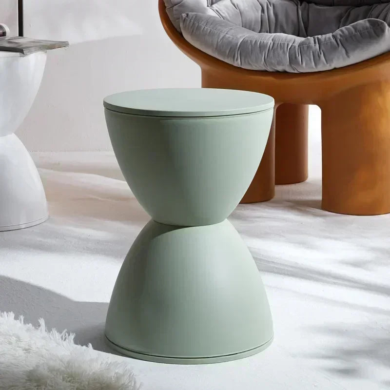 Nordic Shoe Changing Stool for Home Simple Living Room Stool Children Low Stool Thick Plastic Creative Circular Stools Furniture