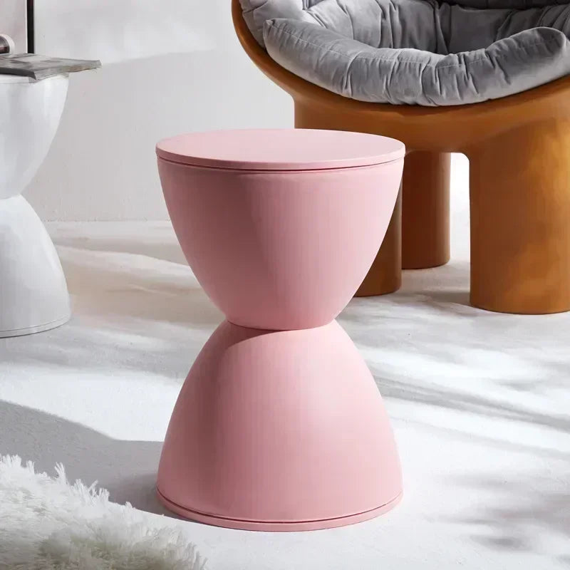 Nordic Shoe Changing Stool for Home Simple Living Room Stool Children Low Stool Thick Plastic Creative Circular Stools Furniture