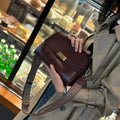 luxury handbags female crossbody bags Vintage Genuine leather women shoulder bag Small square bag soft leather cowhide fashion