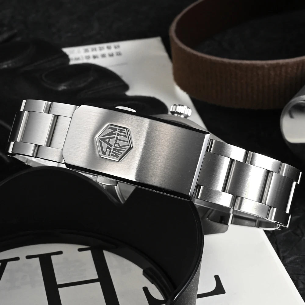 San Martin 40mm Vintage Diver Luxury Men Wristwatch Brand Classic BB58 PT5000 Automatic Mechanical Watches Sapphire 20Bar SN0008