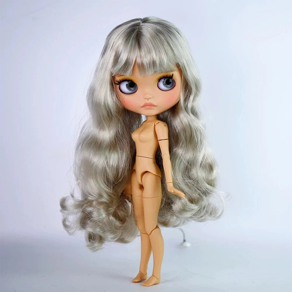 ICY DBS Blyth 30cm Doll Tan Skin Matte Face Glossy Face Pouting Lips 19 Joints Body Doll DIY Makeup Costume Doll Girls Gift Toy